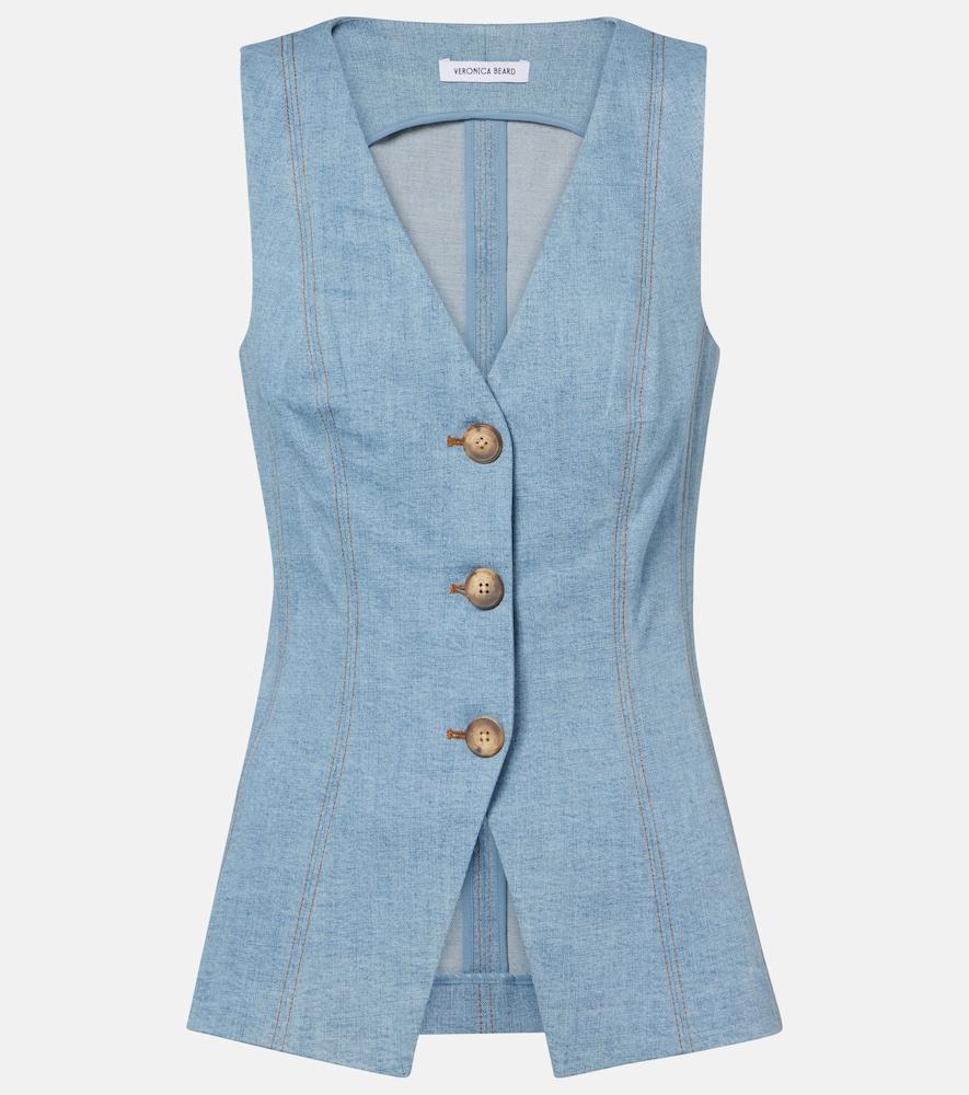 veronica beard avalina denim vest
