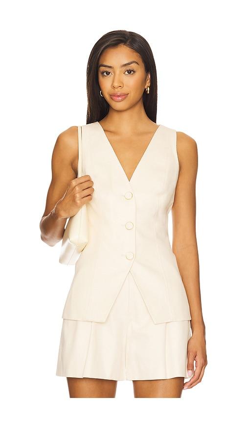veronica beard avalina vest in neutral. - size 2 (also in 6)