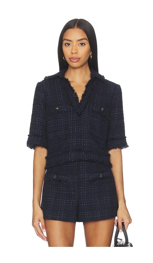 veronica beard babbs top in navy. - size 0 (also in 2)