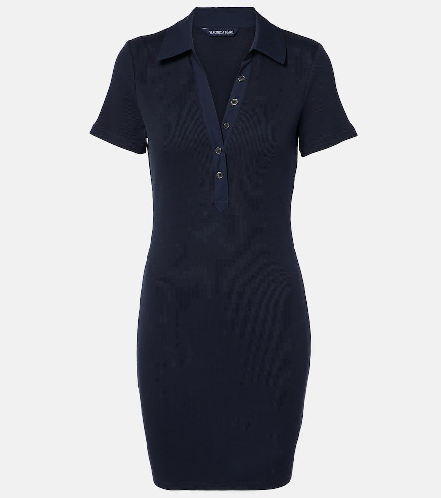 veronica beard bailey cotton-blend polo dress