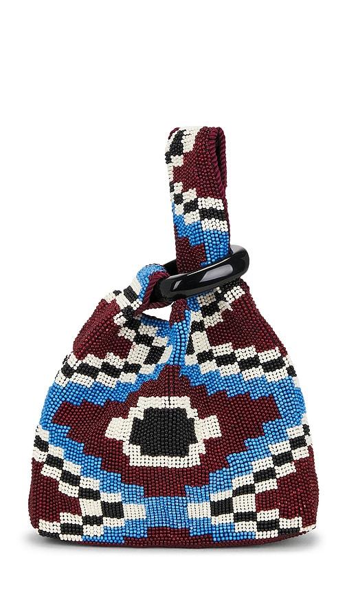 veronica beard beaded swing bag in multi.
