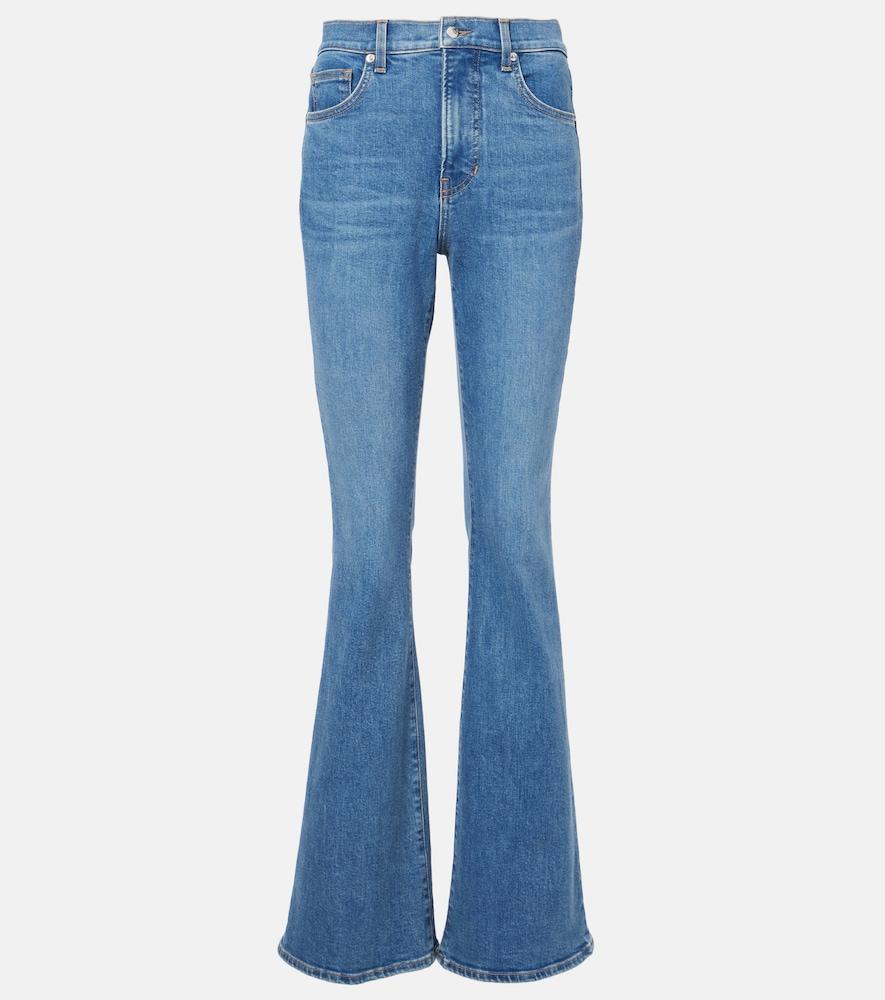 veronica beard beverly high-rise flared jeans