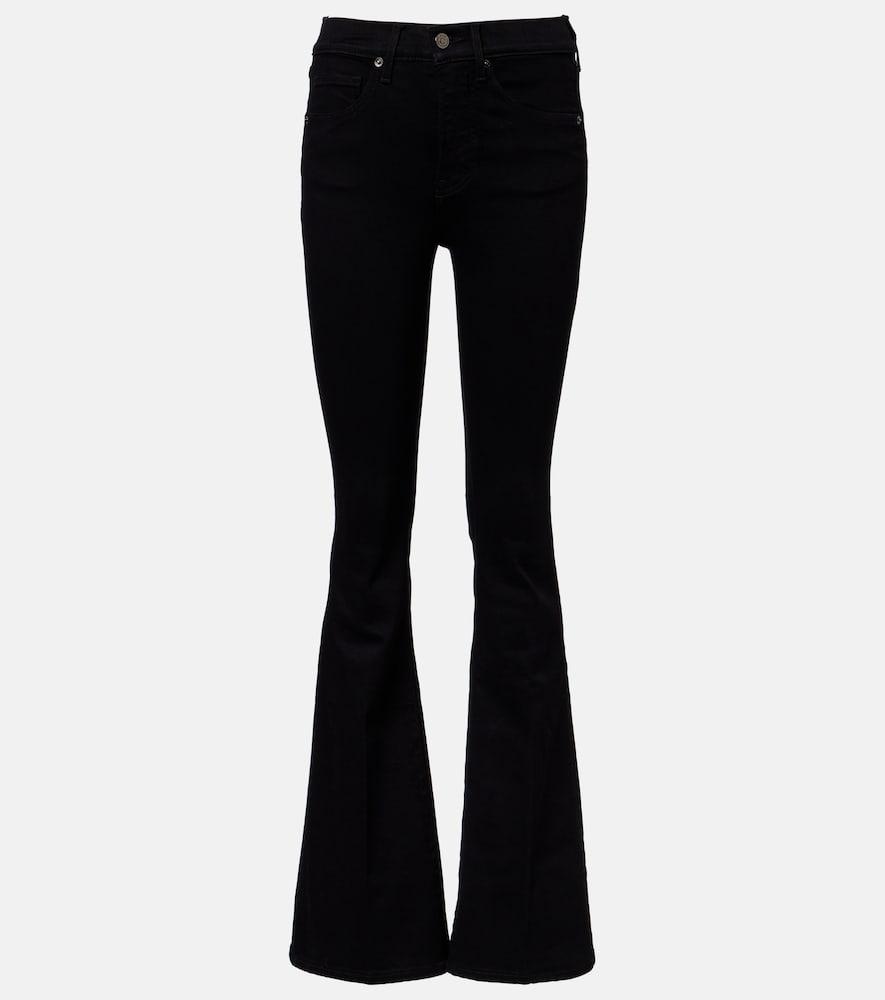 veronica beard beverly high-rise flared jeans