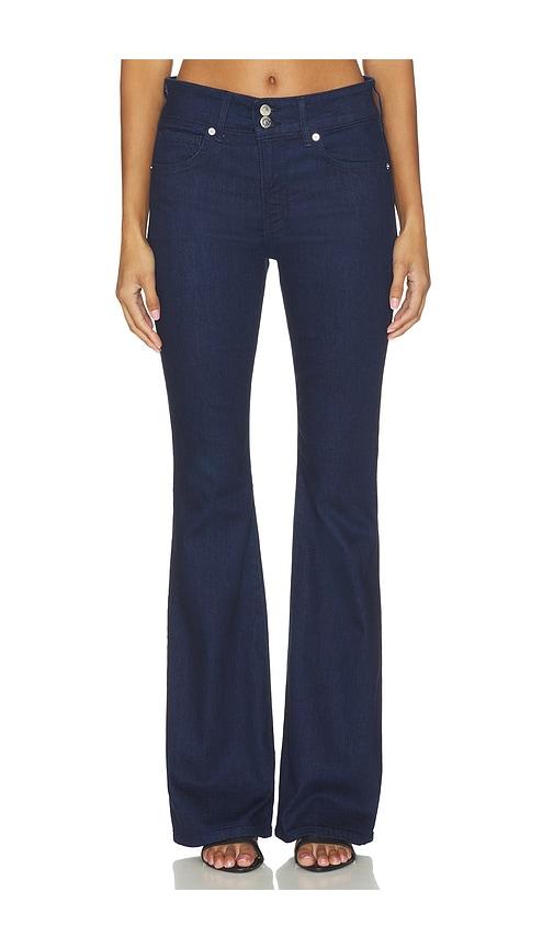 veronica beard beverly mid rise skinny flare jeans in blue. - size 24 (also in 25, 26, 27, 28, 29, 30)