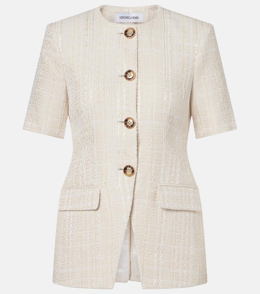 veronica beard bodie cotton-blend tweed jacket