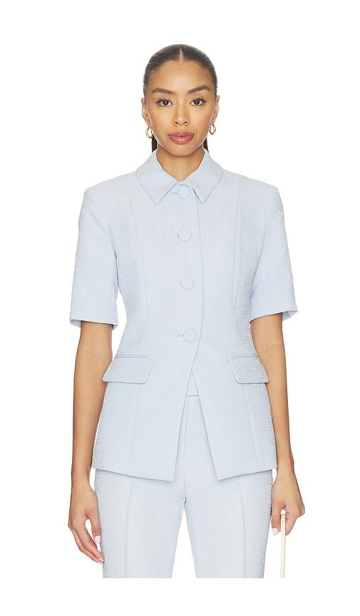veronica beard bodie jacket in baby blue. - size 4 (also in 8)