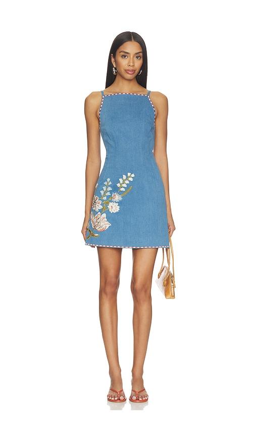 veronica beard chester dress in blue. - size 0 (also in 00, 4)