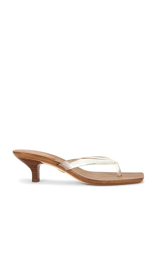 veronica beard clear 45 jelly sandal in tan. - size 8 (also in 8.5)