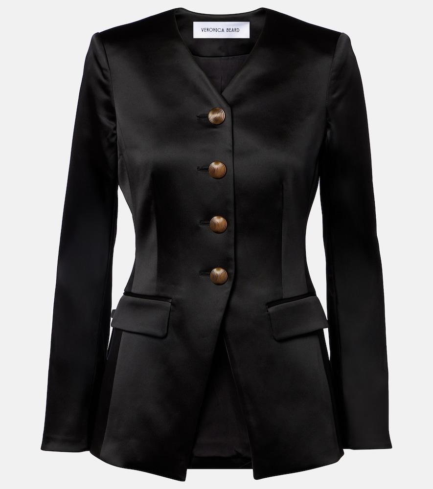 veronica beard cynthia satin blazer
