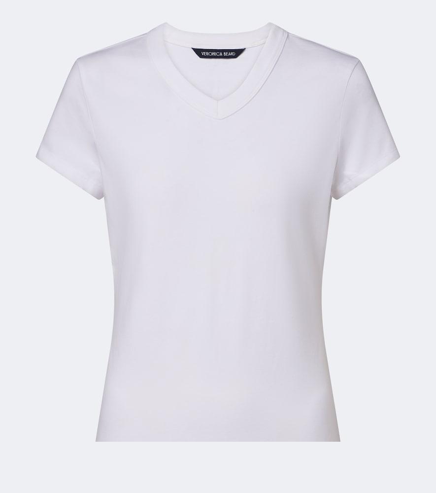 veronica beard devin cotton-blend jersey t-shirt