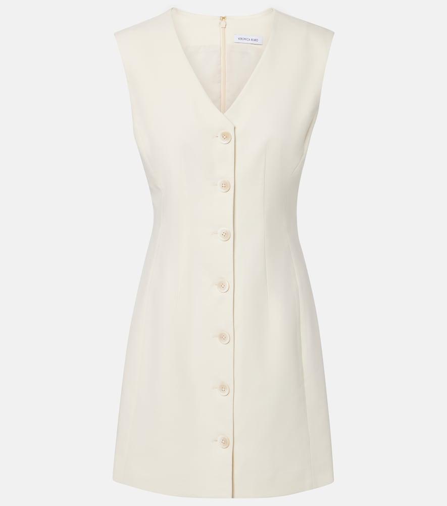 veronica beard devlin cotton-blend twill minidress