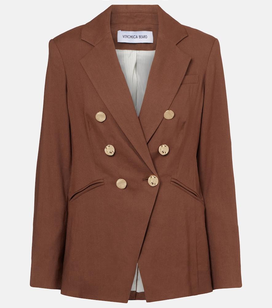 veronica beard elle dickey linen-blend blazer
