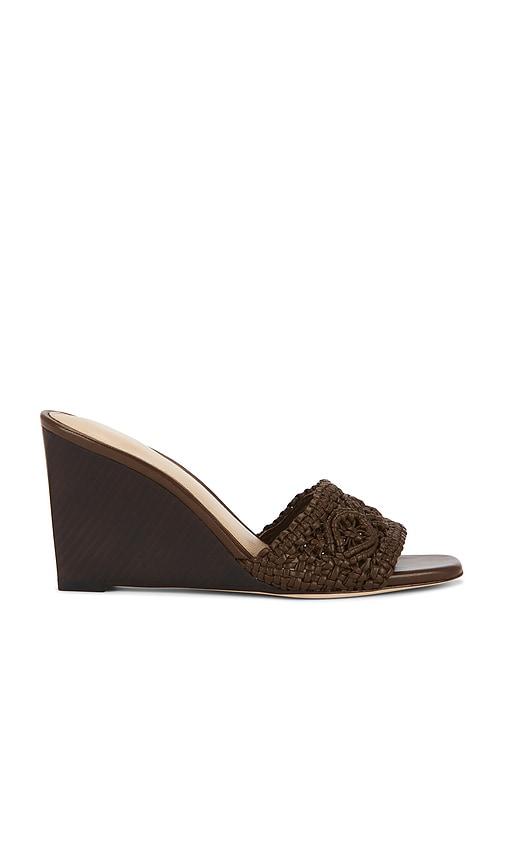 veronica beard ellen macrame sandal in brown. - size 6 (also in 6.5, 7, 7.5, 8.5, 9)