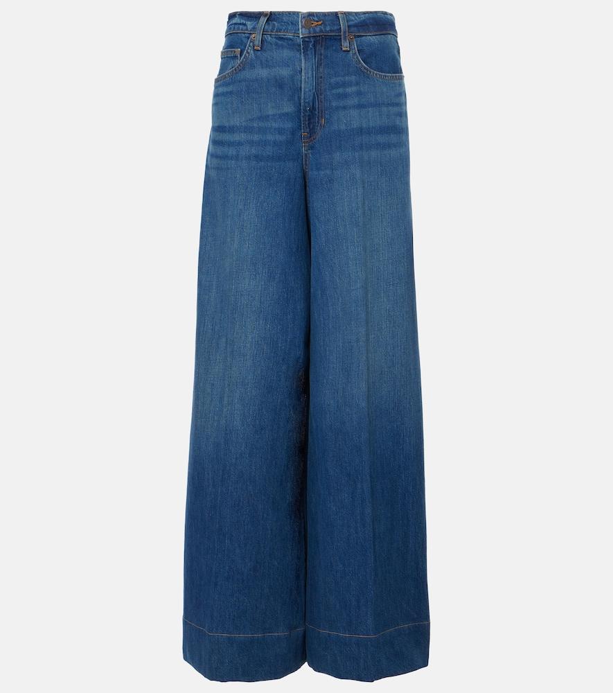 veronica beard haizley wide-leg jeans