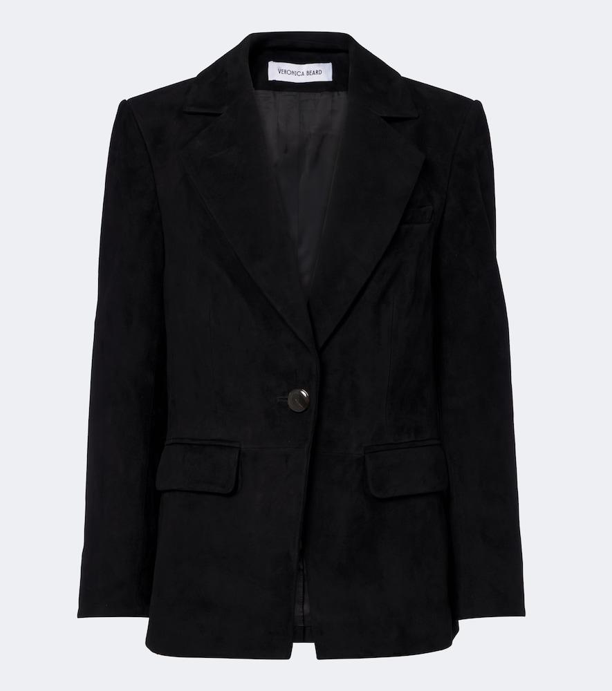 veronica beard healy suede blazer