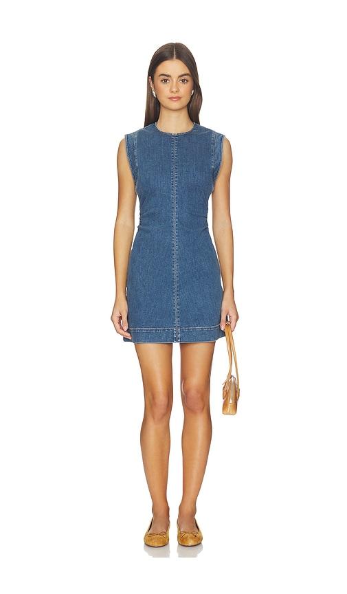 veronica beard imara mini dress in blue. - size 0 (also in 4, 6, 10)
