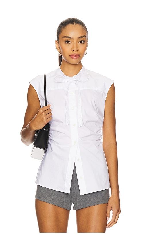 veronica beard joon top in white. - size 4 (also in 6, 8)