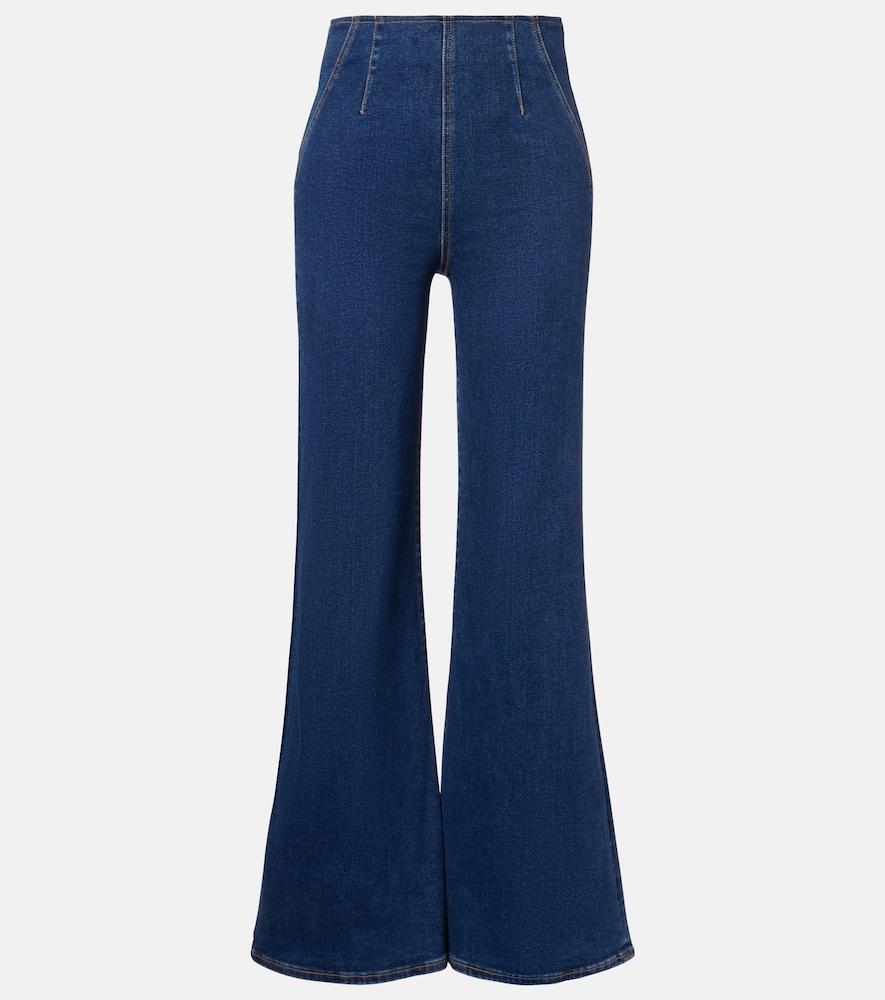 veronica beard joplin flared jeans