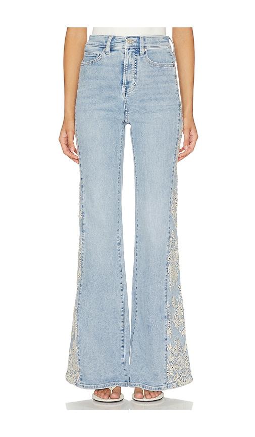 veronica beard joplin wide flare jeans in blue. - size 29 (also in 30)