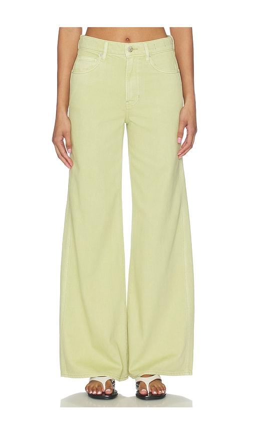 veronica beard kasey wide leg jeans in green. - size 24 (also in 25, 26, 32)