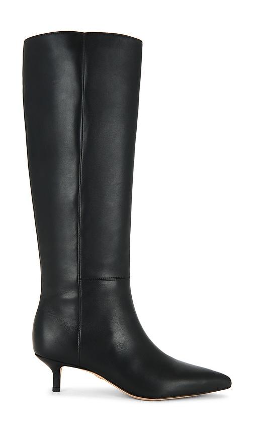 veronica beard lisa 45 tall shaft boot in black. - size 6.5 (also in 7, 7.5)