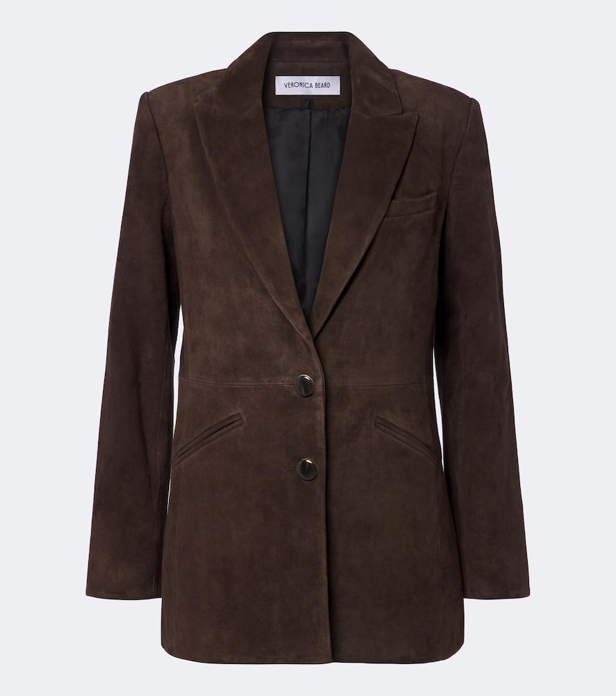 veronica beard maci suede blazer