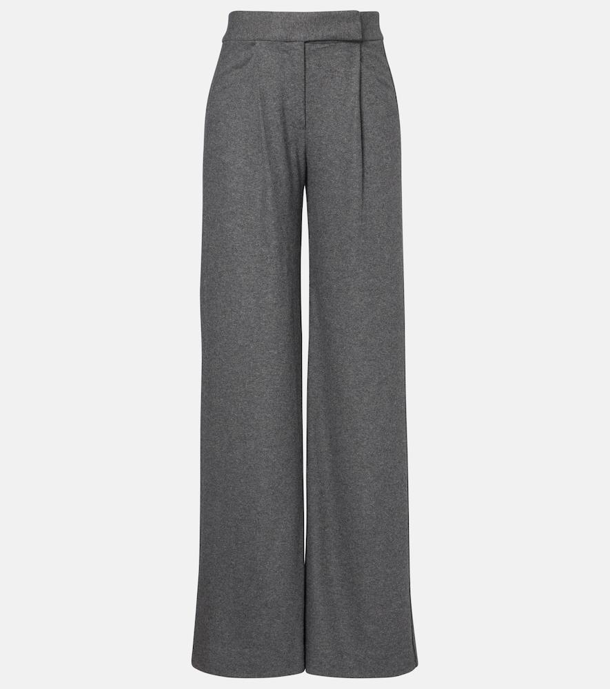 veronica beard mid-rise wide-leg pants