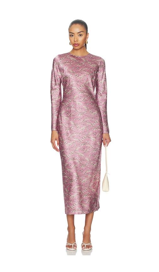 veronica beard midi gemma dress in lavender. - size 0 (also in 2, 4, 8, 10)