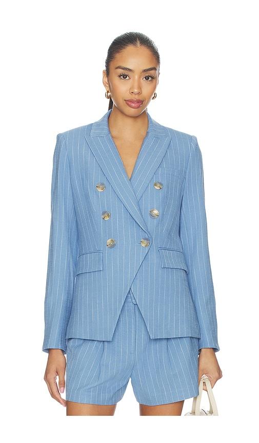 veronica beard miller dickey jacket in baby blue. - size 2 (also in 4)
