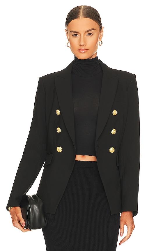 veronica beard miller dickey jacket in black. - size 10 (also in 0, 12, 14, 16, 2, 4, 6, 8)
