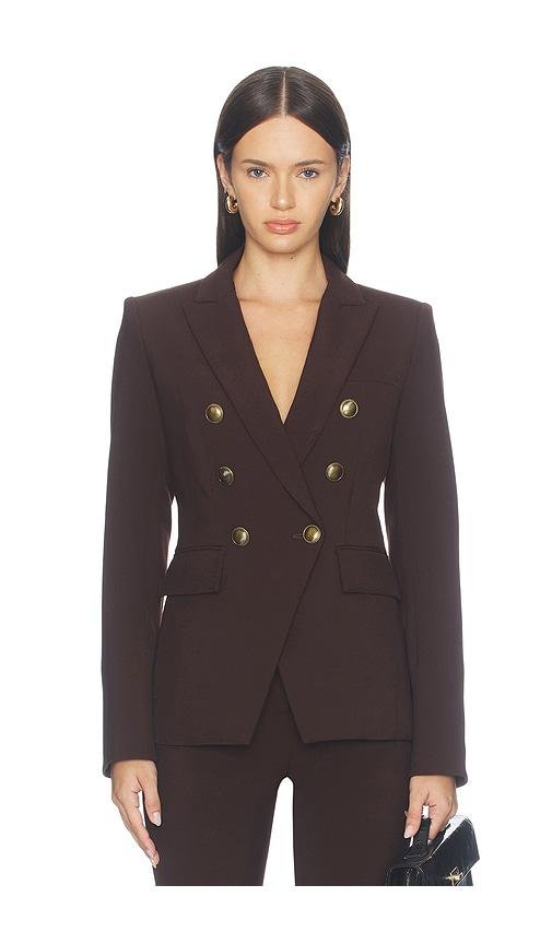 veronica beard miller dickey jacket in chocolate. - size 0 (also in 00, 2)