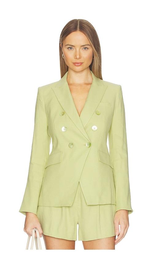 veronica beard miller dickey jacket in green. - size 0 (also in 00, 2, 4, 6, 12)