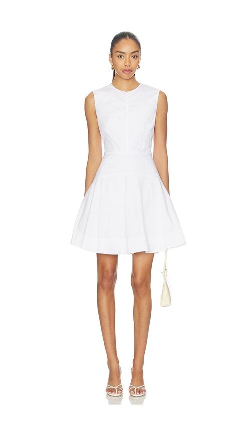 veronica beard mini karrigan dress in white. - size 0 (also in 2, 6, 8)