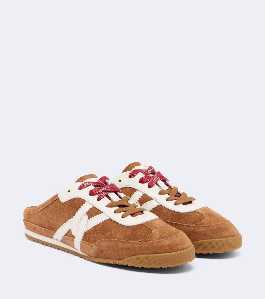 veronica beard nicoline suede mules