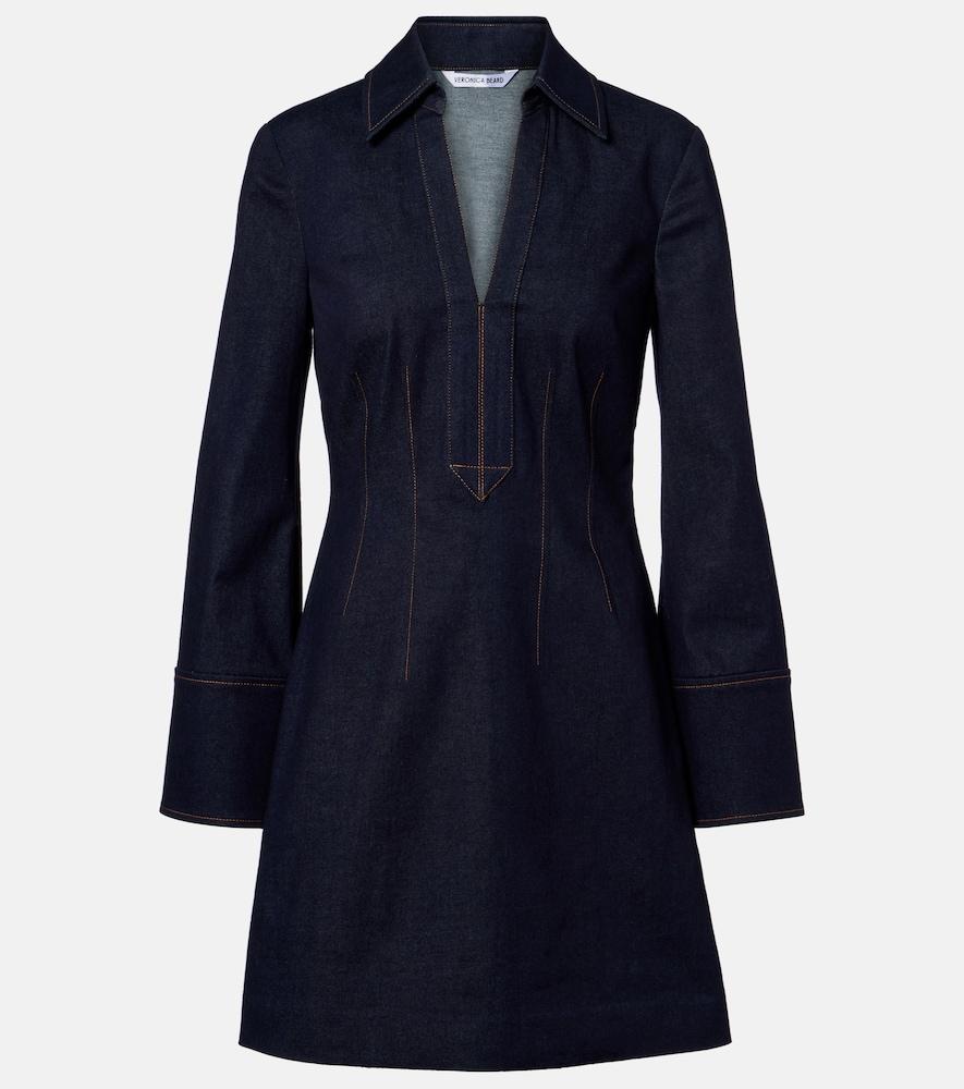 veronica beard raymond denim minidress