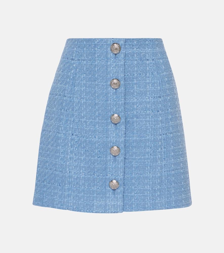 veronica beard rubra cotton-blend tweed skirt