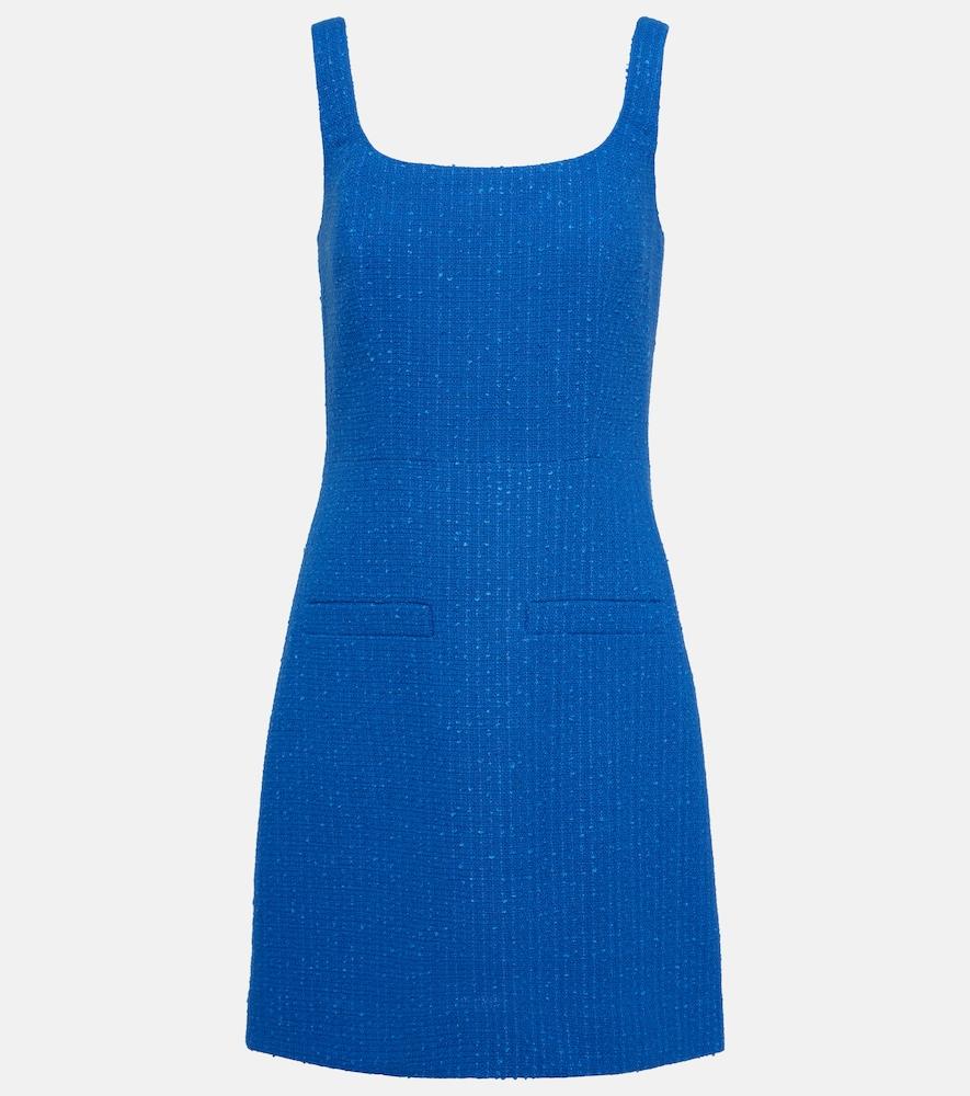 veronica beard sabra cotton-blend tweed minidress