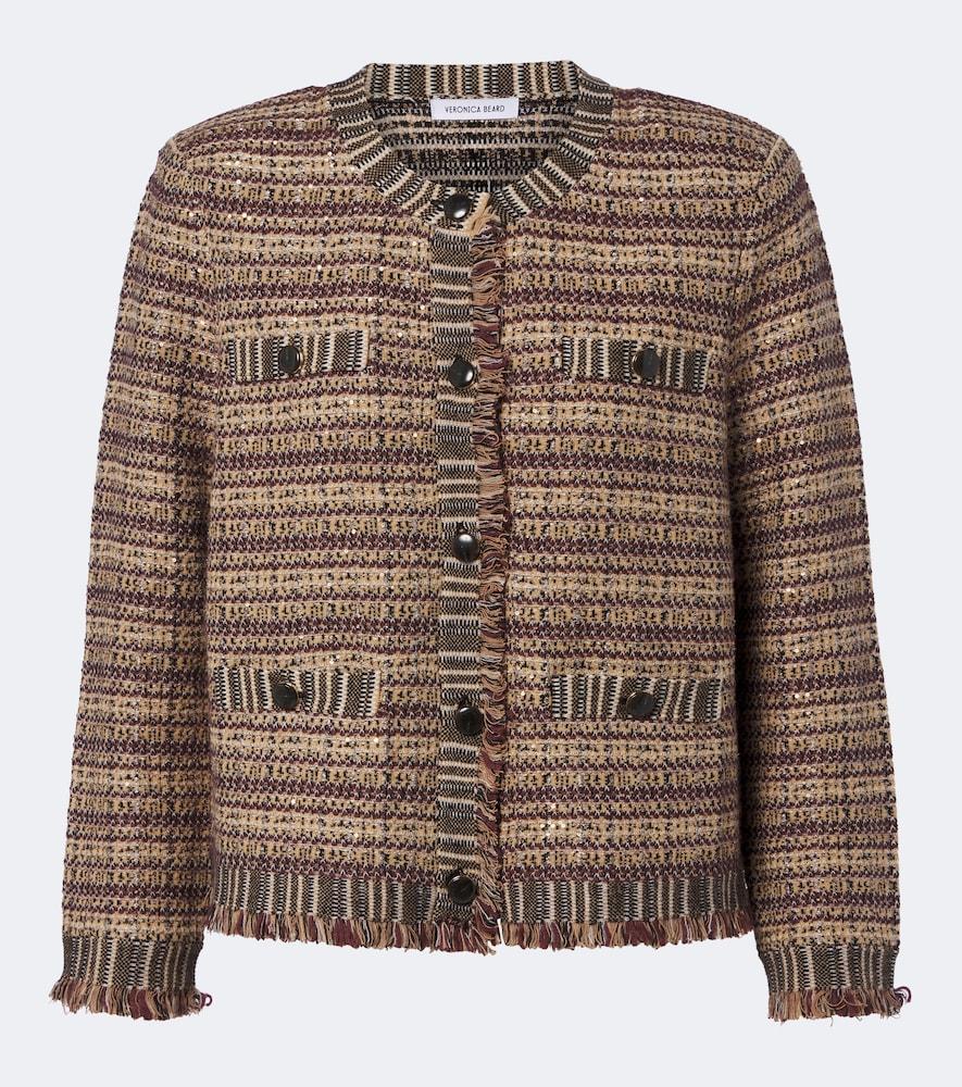 veronica beard sariyah cropped tweed jacket
