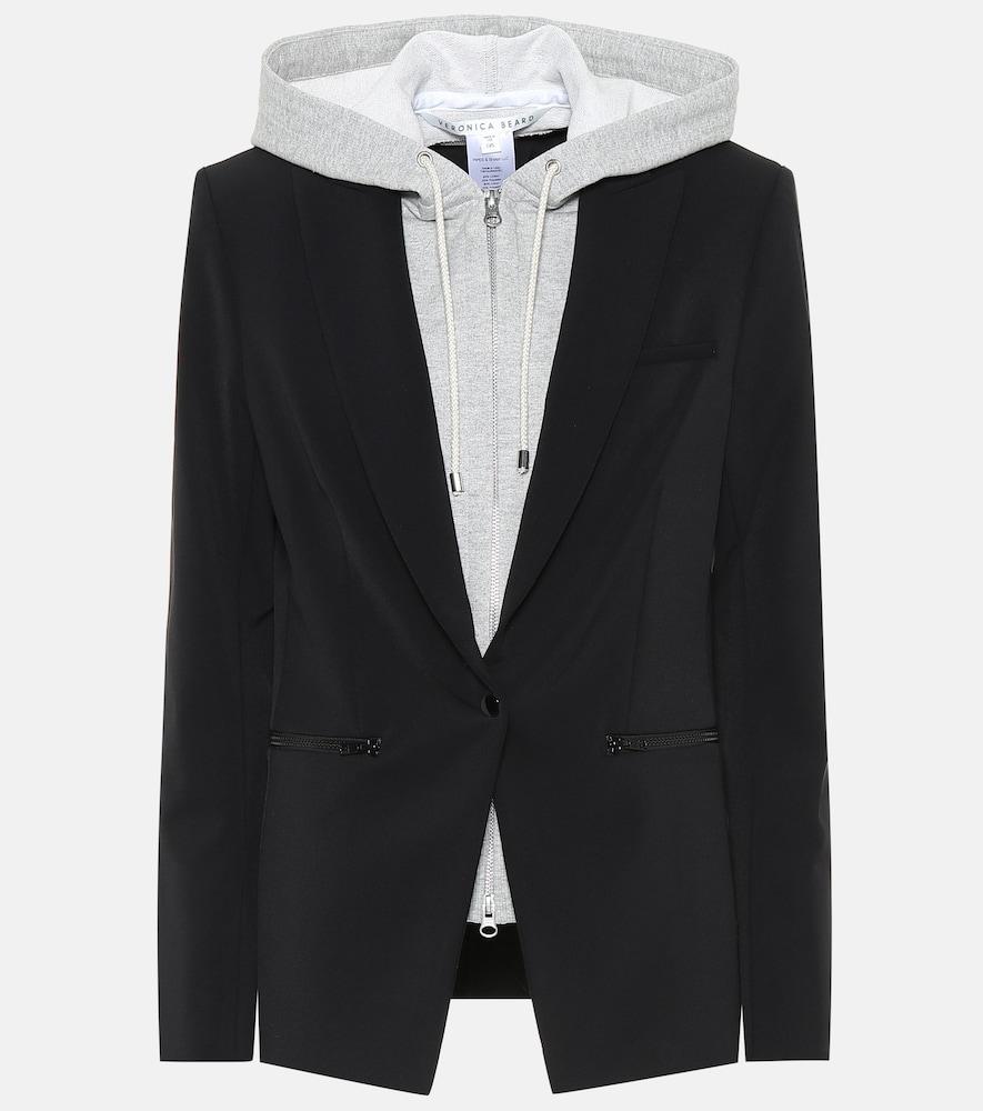 veronica beard scuba dickey hooded jacket