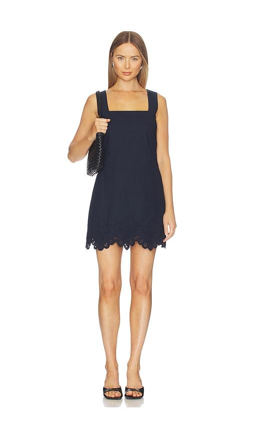 veronica beard shanice dress in navy. - size 0 (also in 4, 6, 10)