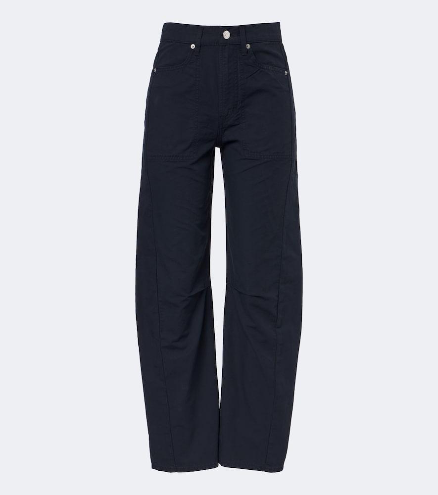 veronica beard sloan barrel-leg jeans