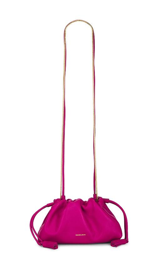 veronica beard small stash bag in fuchsia.