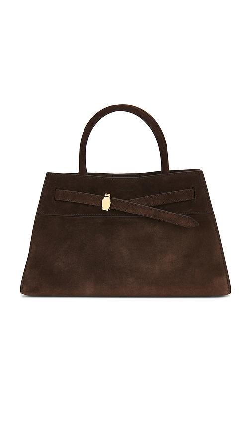 veronica beard suede dash bag in brown.