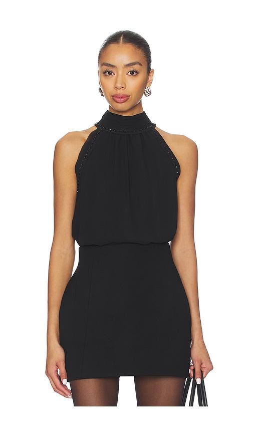 veronica beard tanisha top in black. - size 2 (also in 4)