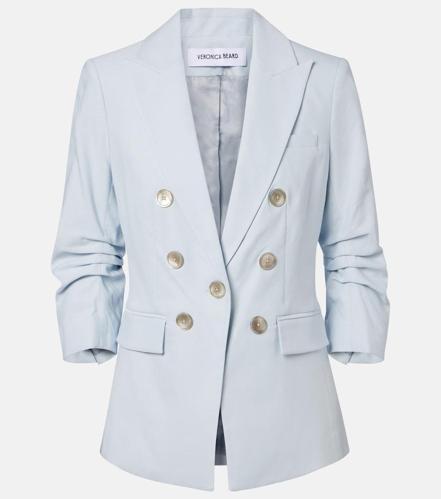 veronica beard tomi dickey twill single-breasted blazer