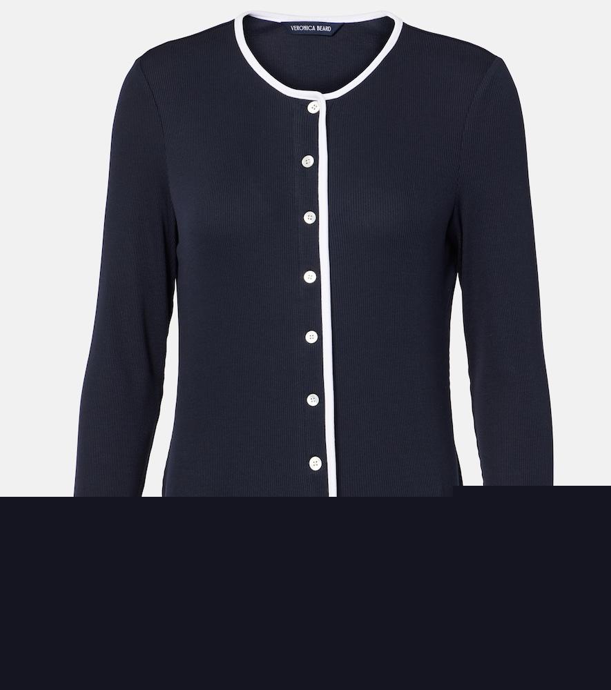 veronica beard wilmer cotton-blend cardigan