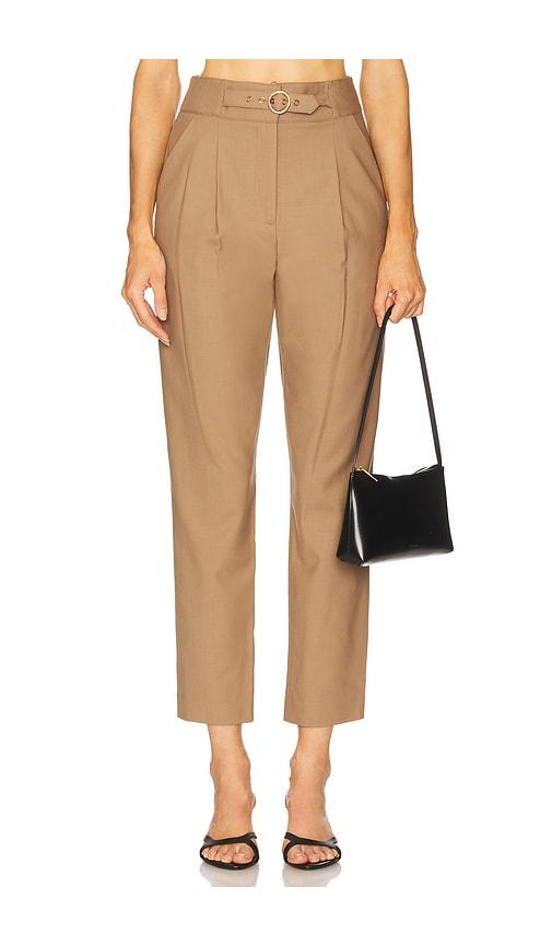 veronica beard wisteria pant in brown. - size 10 (also in 4, 6, 8)