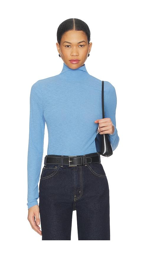 veronica beard wyeth turtleneck in baby blue. - size m (also in s)