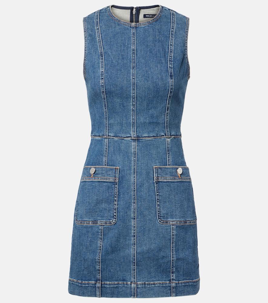 veronica beard zaire denim minidress