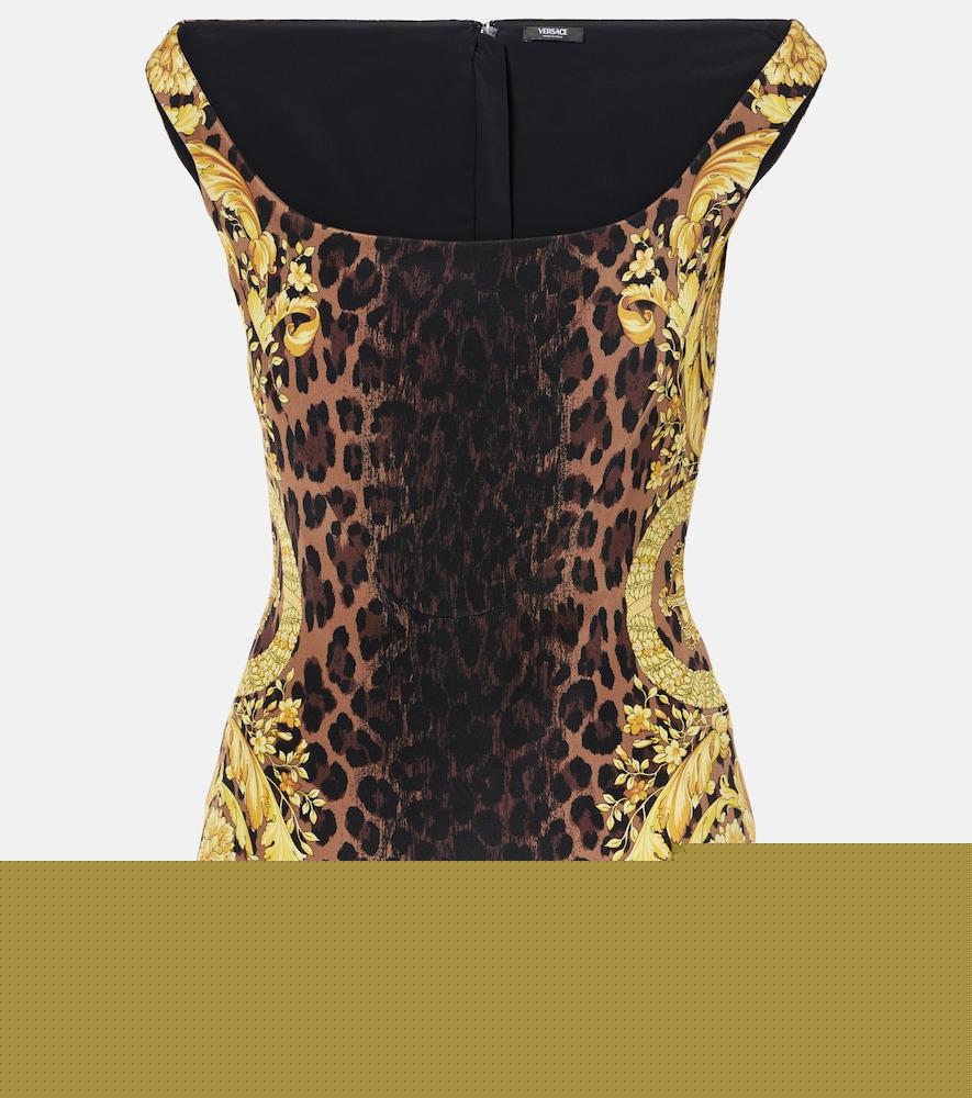 versace barocco silk bodysuit